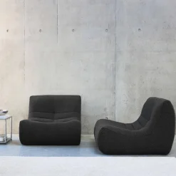 Módulos para sofá modular em tecido bouclé, 2 lugares