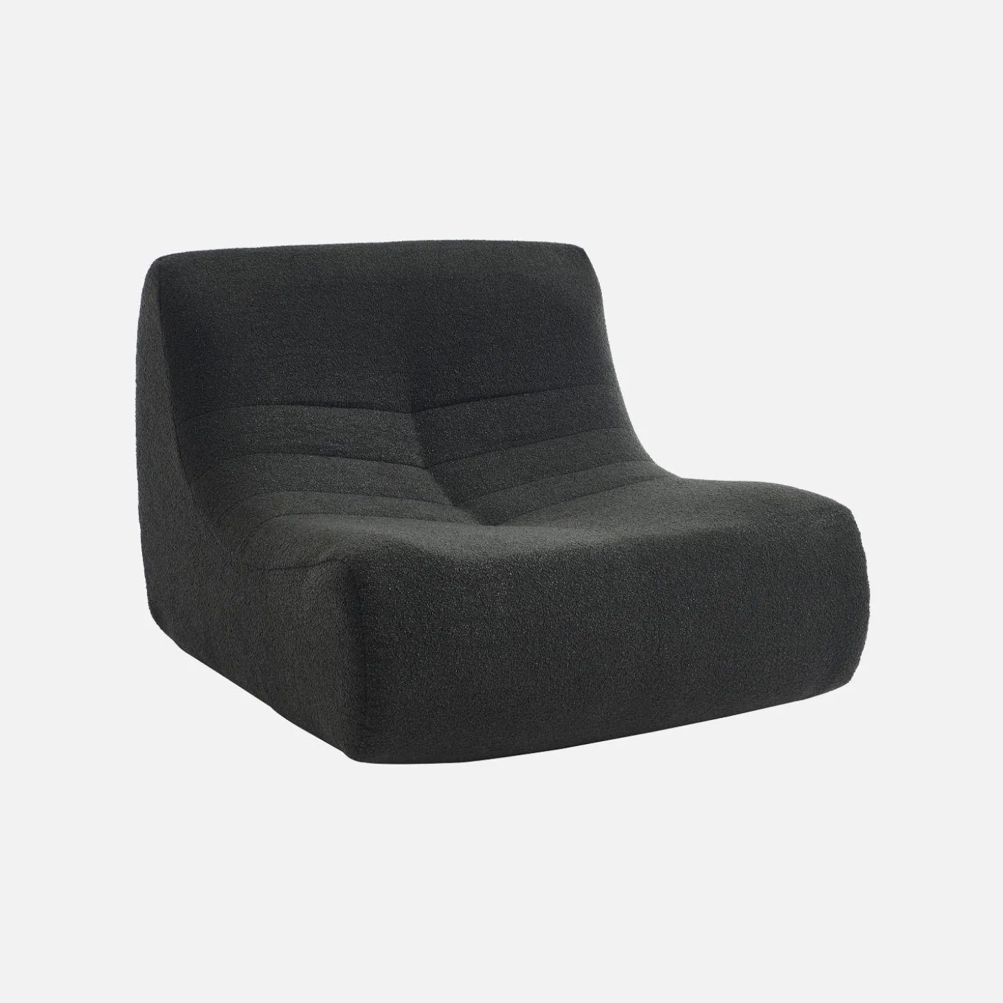 Módulos para sofá modular em tecido bouclé, 2 lugares