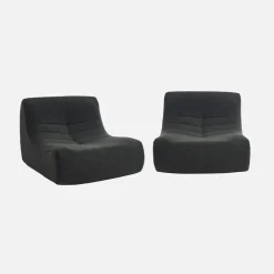Módulos para sofá modular em tecido bouclé, 2 lugares