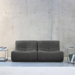 Módulos para sofá modular em tecido bouclé, 2 lugares