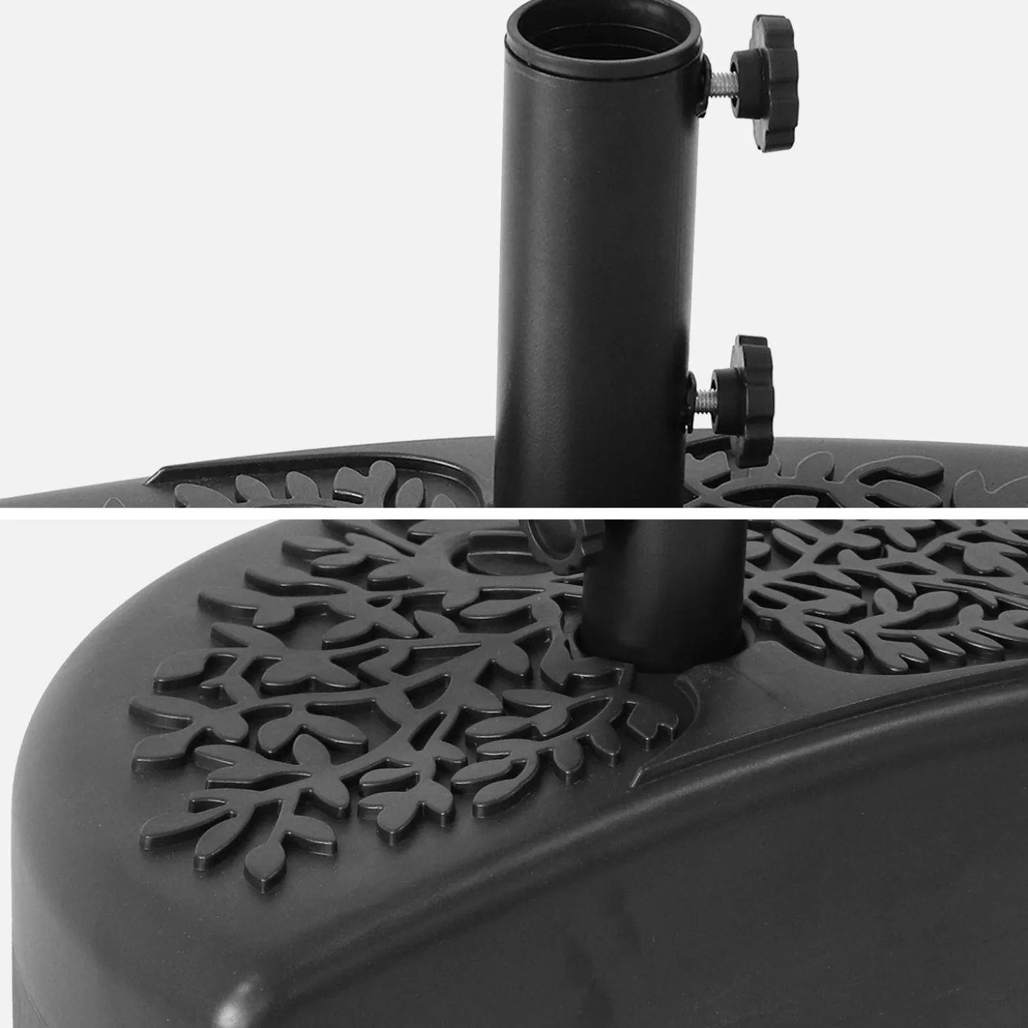 Meia-base de plástico para guarda-sol