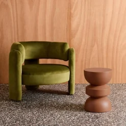 Mesa auxiliar, final de sofá, mesa de cabeceira de metal