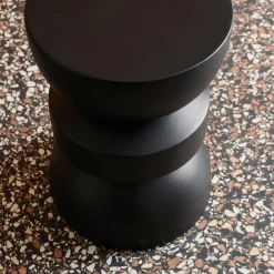 Mesa auxiliar, final de sofá, mesa de cabeceira de metal