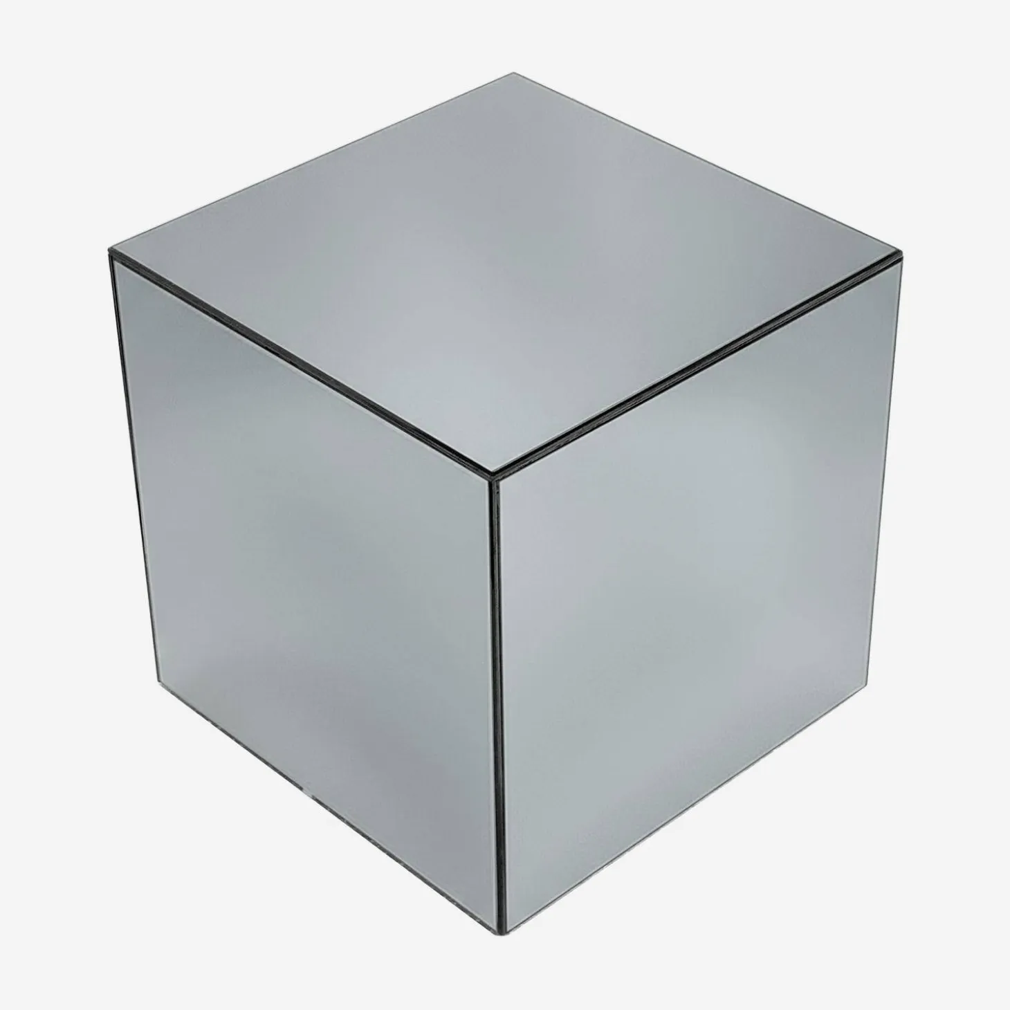 Mesa de apoio cubo espelhado, 40cm