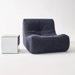 Mesa de apoio cubo espelho, 35cm