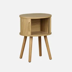 Mesa de cabeceira com 2 portas de correr