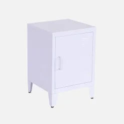 Mesa de cabeceira industrial 1 porta, set de 2