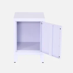Mesa de cabeceira industrial 1 porta, set de 2