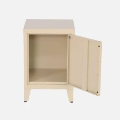 Mesa de cabeceira industrial 1 porta, set de 2