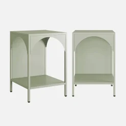 Mesa de cabeceira industrial, set de 2