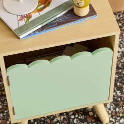 Mesa de cabeceira infantil decor madeira 1 porta