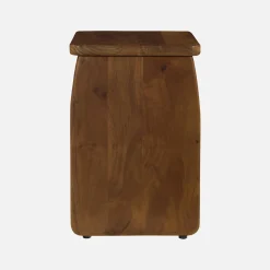 Mesa de cabeceira, mesa de apoio exótica em madeira de acácia