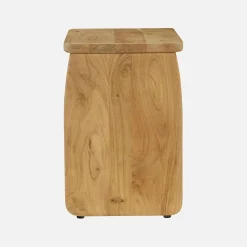 Mesa de cabeceira, mesa de apoio exótica em madeira de acácia