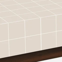 Mesa de centro com padrão de azulejos em imitação de cerâmica mate