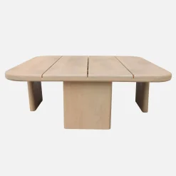 Mesa de centro de jardim quadrada em madeira de acácia, 70 cm