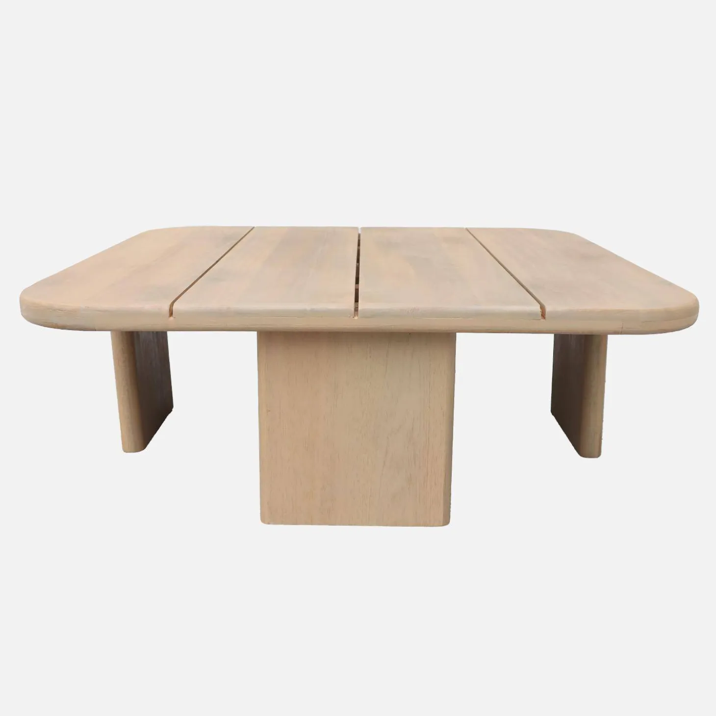 Mesa de centro de jardim quadrada em madeira de acácia, 70 cm