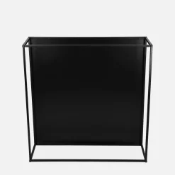 Mesa de centro de metal preto fosco