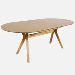 Mesa de jantar extensível oblonga de 6-8 pessoas