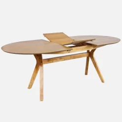 Mesa de jantar extensível oblonga de 6-8 pessoas