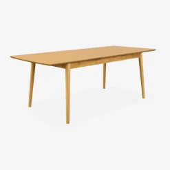 Mesa de jantar retangular extensível de 6-8 lugares