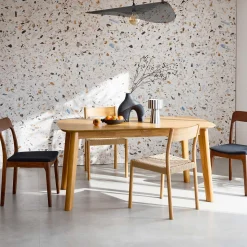 Mesa de jantar retangular extensível 160 - 210cm