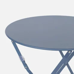 Mesa de jardim bistrô dobrável em aço, 2 lugares