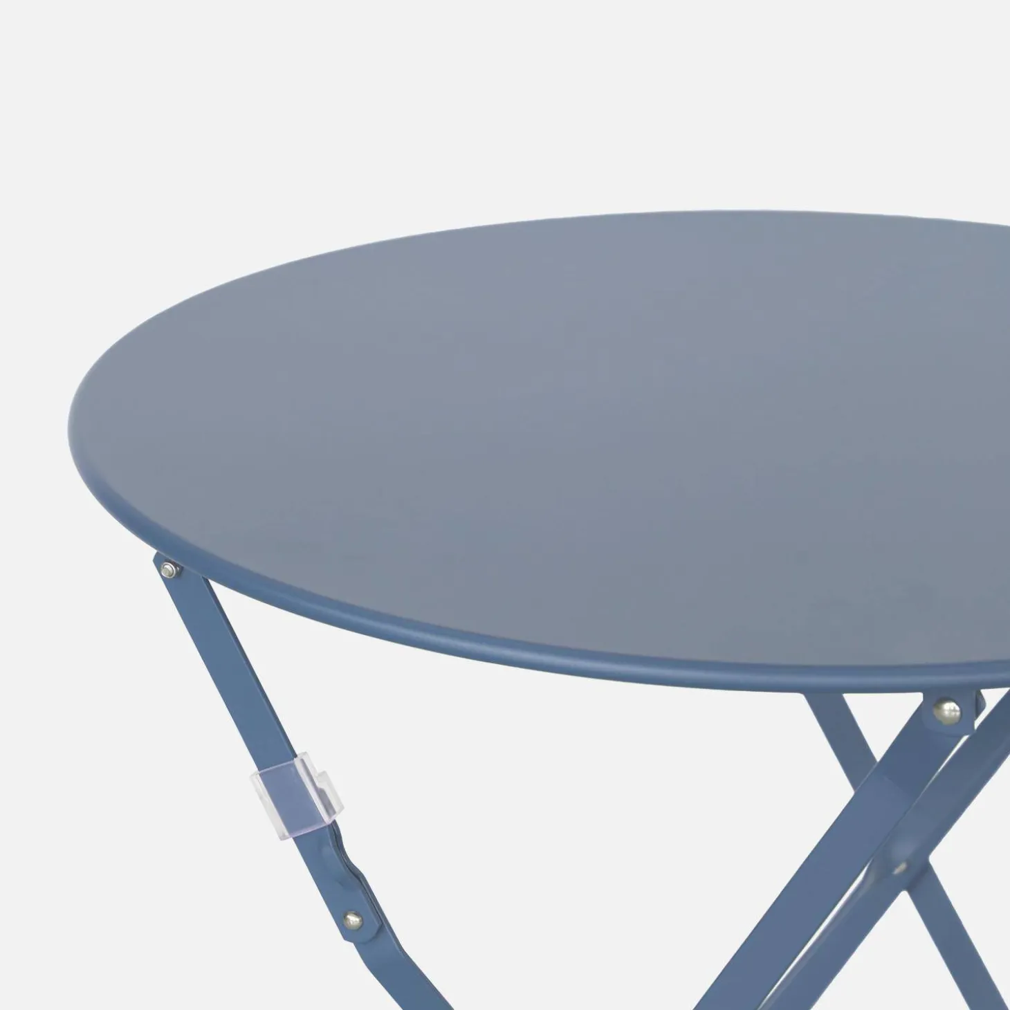 Mesa de jardim bistrô dobrável em aço, 2 lugares