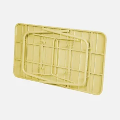 Mesa de jardim bistrô dobrável em aço, 6 lugares, 140cm