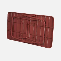 Mesa de jardim bistrô dobrável em aço, 6 lugares, 140cm