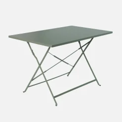 Mesa de jardim bistrô dobrável em aço, 4 lugares