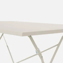 Mesa de jardim bistrô dobrável em aço, 4 lugares