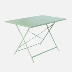 Mesa de jardim bistrô dobrável em aço, 4 lugares