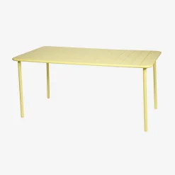 Mesa de jardim bistrô em aço, 6-8 lugares, 160cm