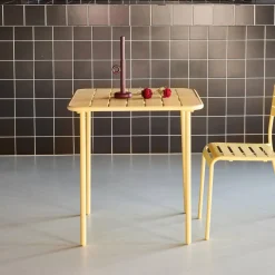 Mesa de jardim bistrô em aço, 2 lugares, 70cm