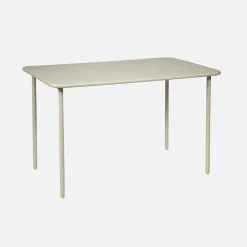 Mesa de jardim bistrô em aço, 4 lugares, 120cm