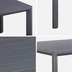 Mesa de jardim em alumínio 8 lugares