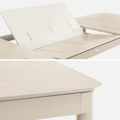 Mesa de jardim extensível de alumínio, 8 lugares