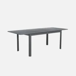 Mesa de jardim extensível em alumínio, 8 lugares