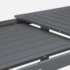 Mesa de jardim extensível em alumínio, 8 lugares
