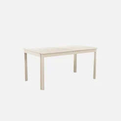 Mesa de jardim extensível em alumínio, 6 lugares