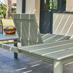 Mesa de jardim extensível em alumínio, 12 lugares