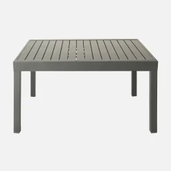 Mesa de jardim extensível em alumínio, 8 lugares