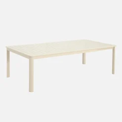 Mesa de jardim extensível em alumínio, 12 lugares