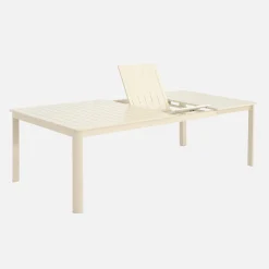 Mesa de jardim extensível em alumínio, 12 lugares
