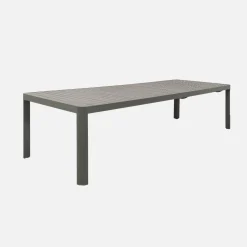 Mesa de jardim extensível em alumínio, 6-10 lugares