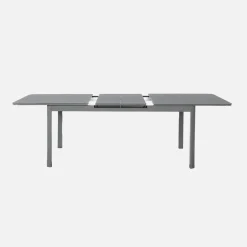 Mesa de jardim extensível em alumínio, 8 lugares