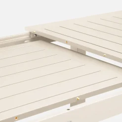 Mesa de jardim extensível em alumínio, 8 lugares