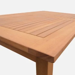 Mesa de jardim extensível em madeira de eucalipto, 10 a 12 lugares