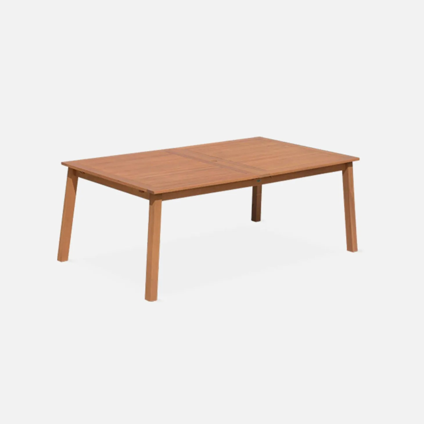 Mesa de jardim extensível em madeira de eucalipto, 10 a 12 lugares
