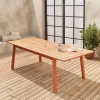 Mesa de jardim extensível em madeira, 8-10 lugares